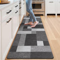 Grey Farmhouse Anti Fatigue Kitchen Runner Mat