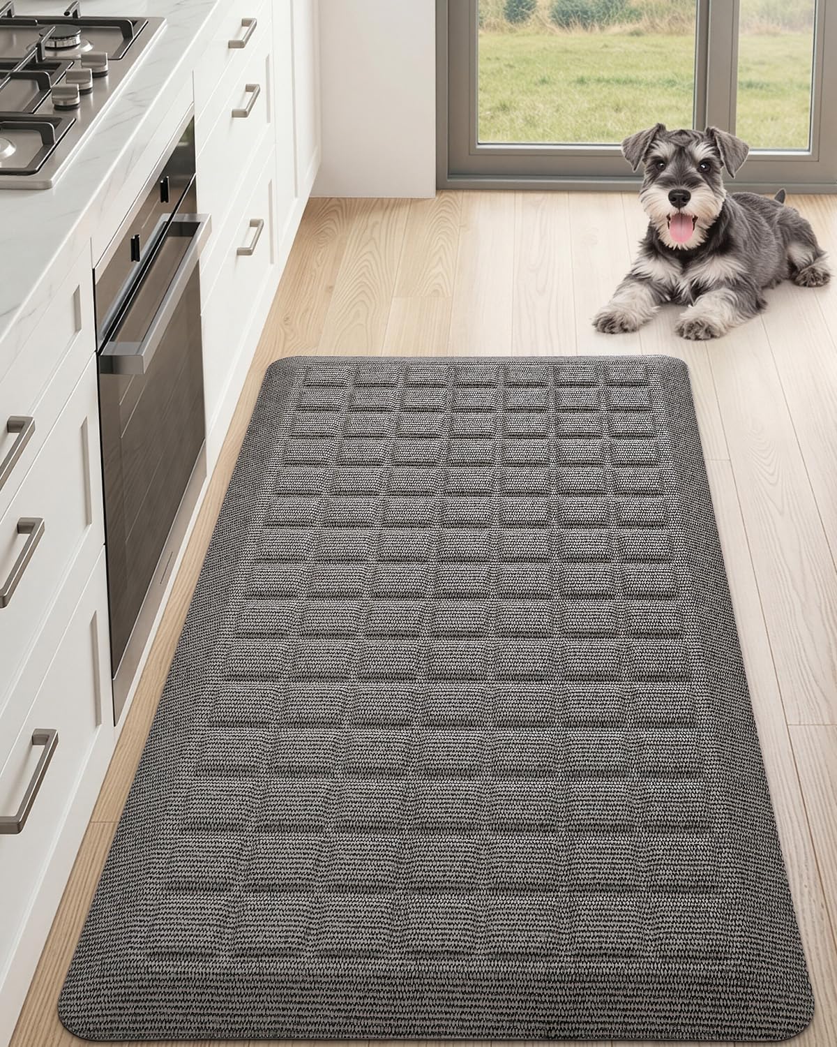 Grey High Density Foam Anti Fatigue Kitchen Standing Mat