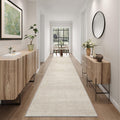 Beige Washable Hallway Runner Rug