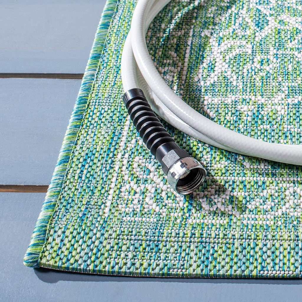 Green Ivory Waterproof Patio Rug